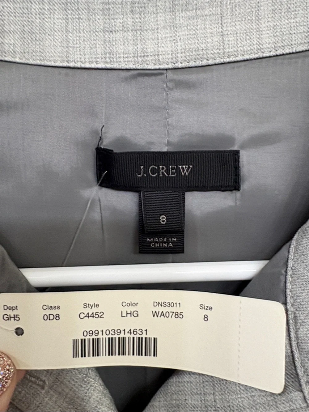 NWT J. Crew Sleeveless Gray Midi Shirt Dress